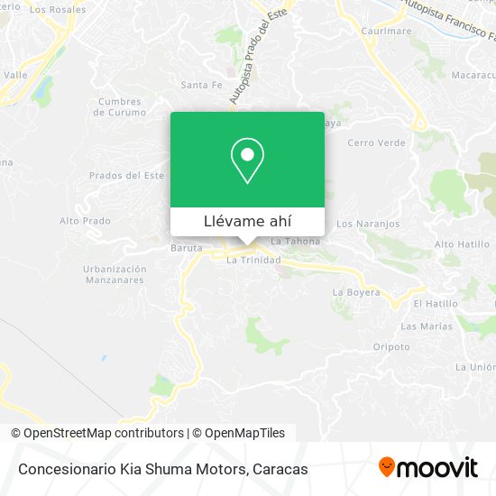 Mapa de Concesionario Kia Shuma Motors