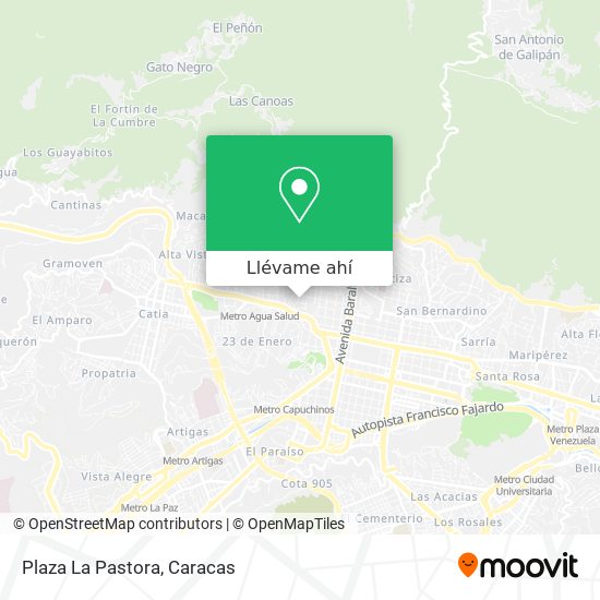 Mapa de Plaza La Pastora