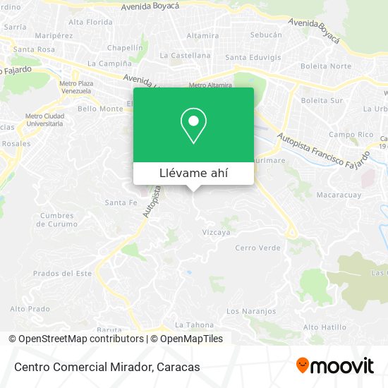 Mapa de Centro Comercial Mirador