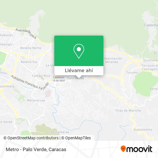 Mapa de Metro - Palo Verde