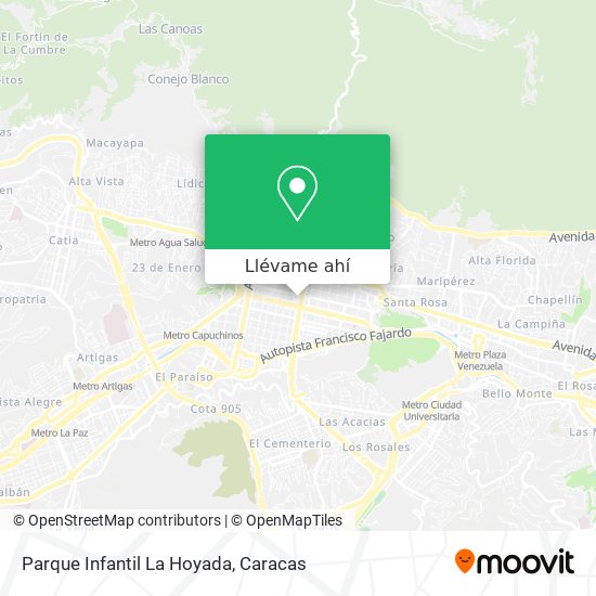 Mapa de Parque Infantil La Hoyada