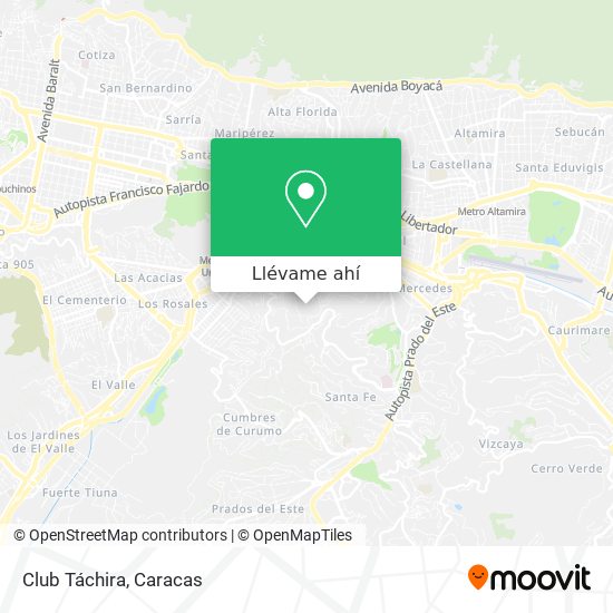 Mapa de Club Táchira