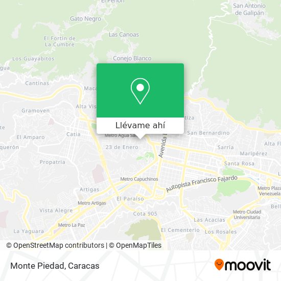 Mapa de Monte Piedad