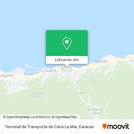 Mapa de Terminal de Transporte de Catia La Mar