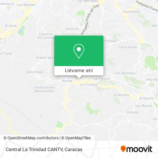 Mapa de Central La Trinidad CANTV