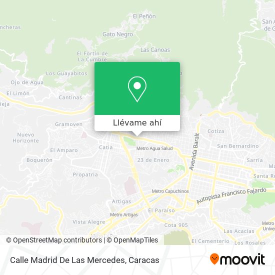 Mapa de Calle Madrid De Las Mercedes