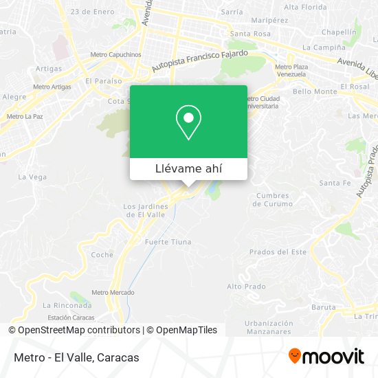 Mapa de Metro - El Valle