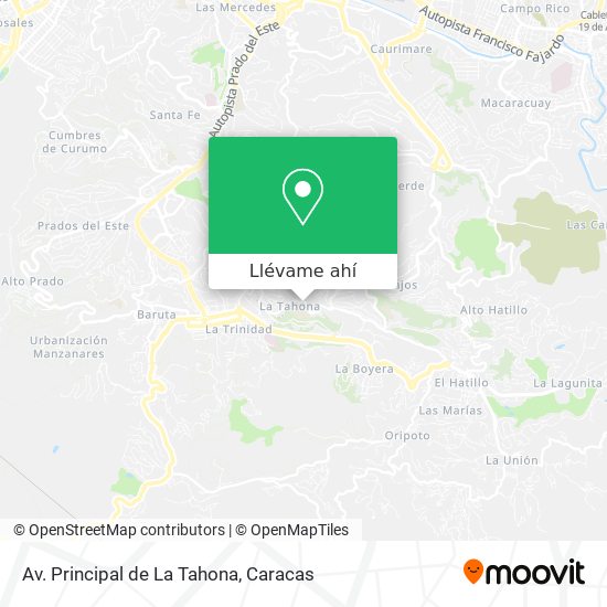 Mapa de Av. Principal de La Tahona