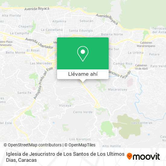 Mapa de Iglesia de Jesucristro de Los Santos de Los Ultimos Dias
