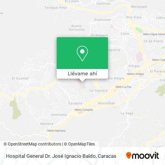 Mapa de Hospital General Dr. José Ignacio Baldo