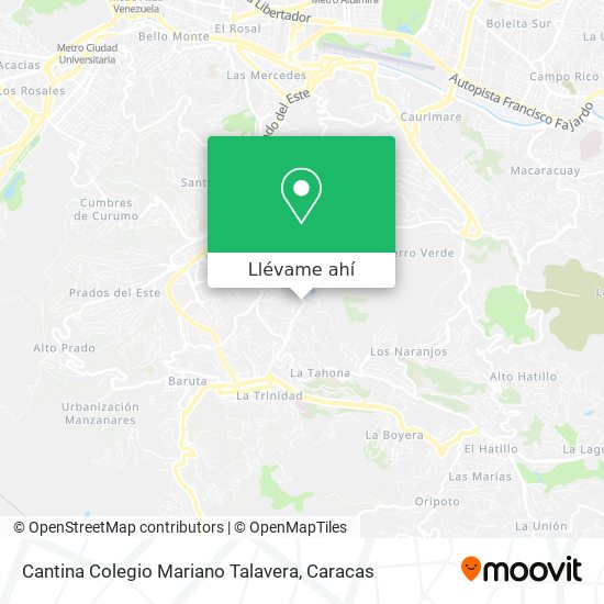 Mapa de Cantina Colegio Mariano Talavera