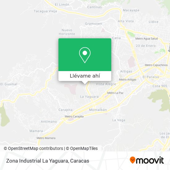 Mapa de Zona Industrial La Yaguara