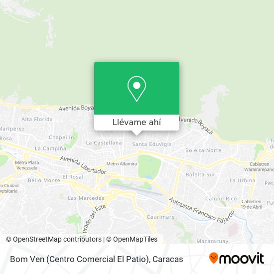 Mapa de Bom Ven (Centro Comercial El Patio)