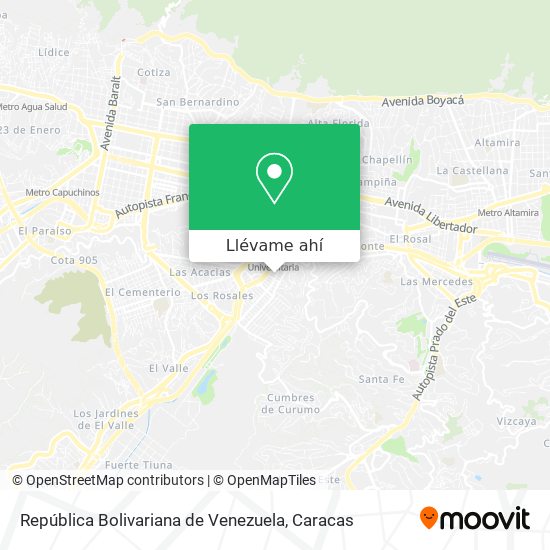 Mapa de República Bolivariana de Venezuela