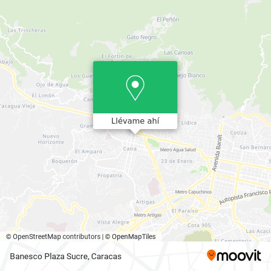 Mapa de Banesco Plaza Sucre