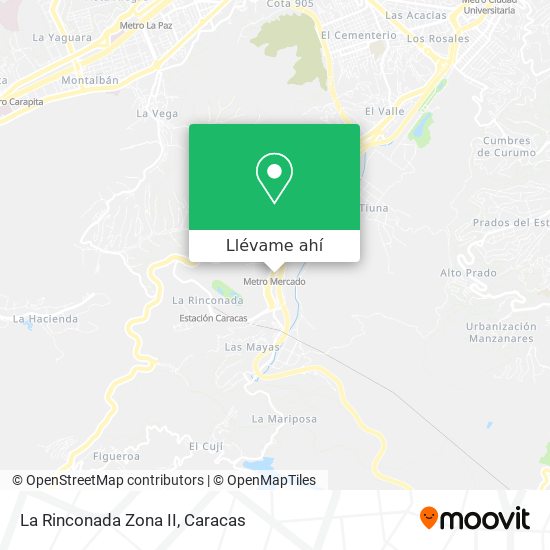Mapa de La Rinconada Zona II