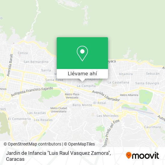 Mapa de Jardin de Infancia "Luis Raul Vasquez Zamora"