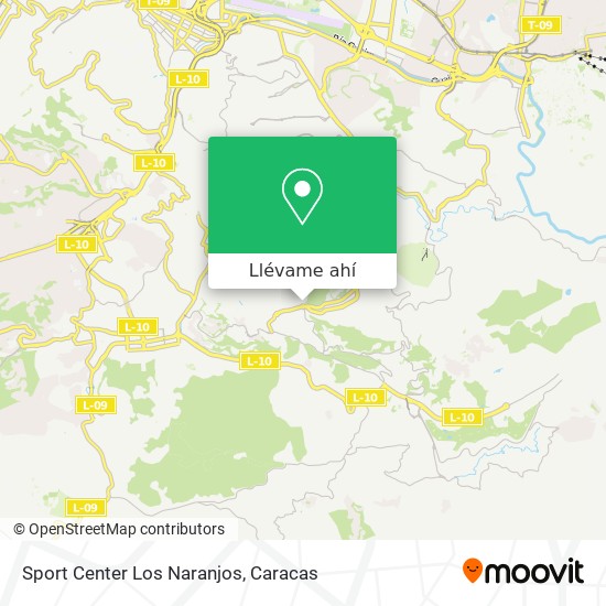 Mapa de Sport Center Los Naranjos