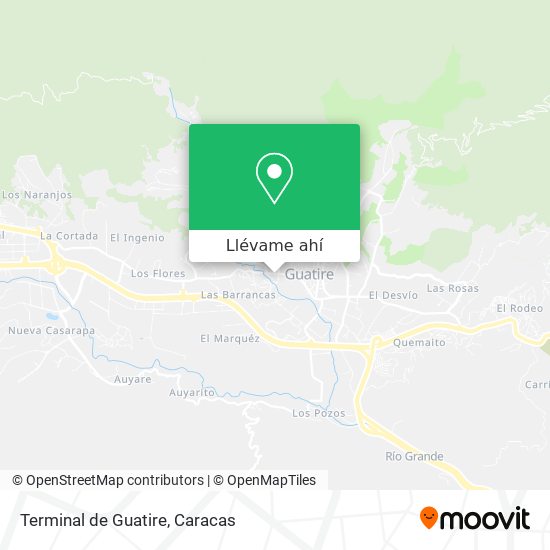 Mapa de Terminal de Guatire