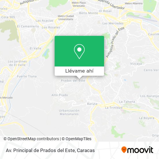 Mapa de Av. Principal de Prados del Este