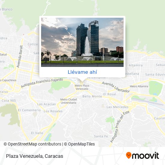 Mapa de Plaza Venezuela