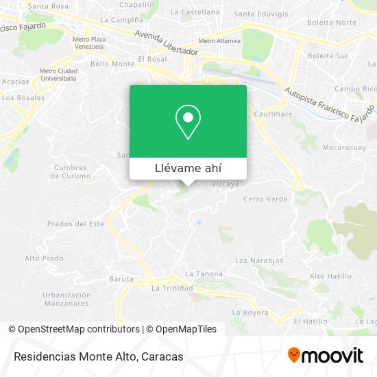 Mapa de Residencias Monte Alto