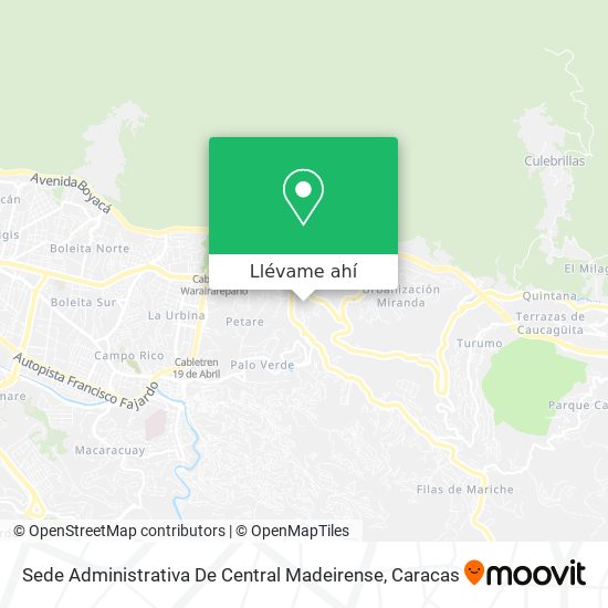 Mapa de Sede Administrativa De Central Madeirense