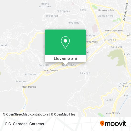Mapa de C.C. Caracas