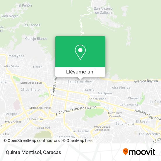 Mapa de Quinta Montisol