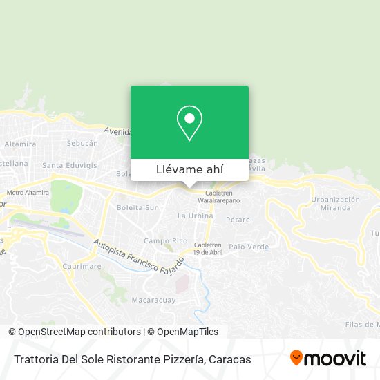 Mapa de Trattoria Del Sole Ristorante Pizzería