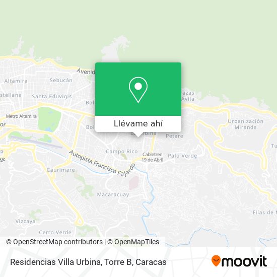 Mapa de Residencias Villa Urbina, Torre B