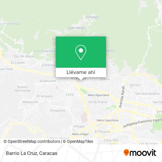 Mapa de Barrio La Cruz
