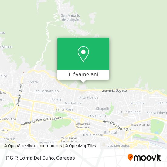 Mapa de P.G.P. Loma Del Cuño