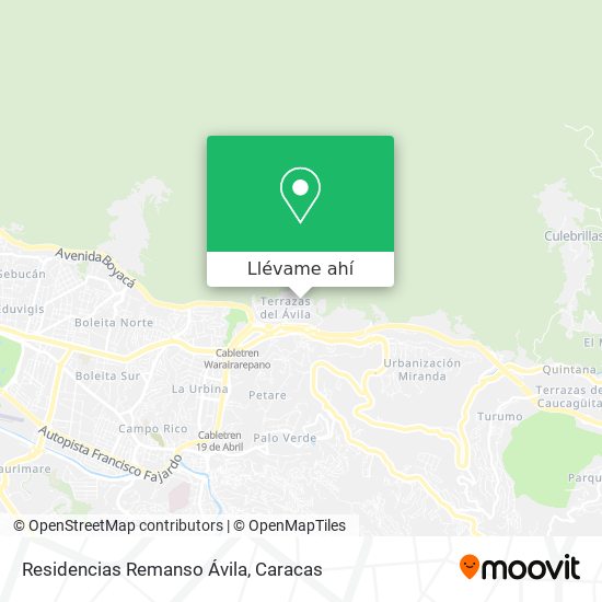 Mapa de Residencias Remanso Ávila