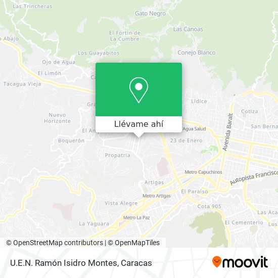 Mapa de U.E.N. Ramón Isidro Montes