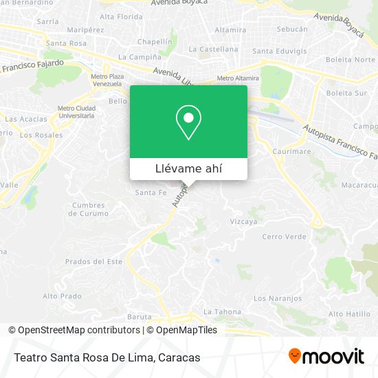 Mapa de Teatro Santa Rosa De Lima