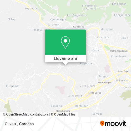 Mapa de Olivetti