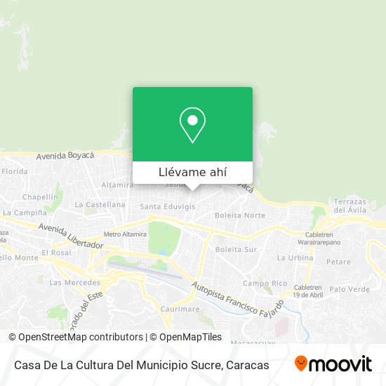Mapa de Casa De La Cultura Del Municipio Sucre