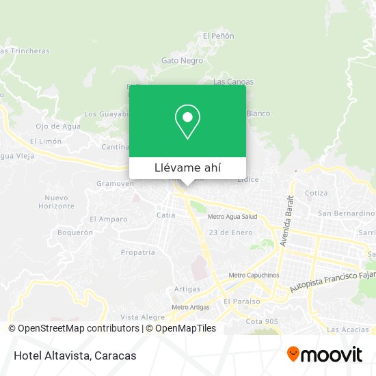 Mapa de Hotel Altavista