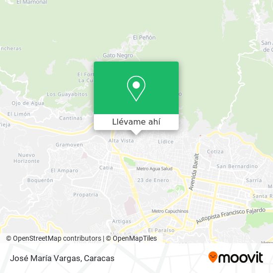 Mapa de José María Vargas