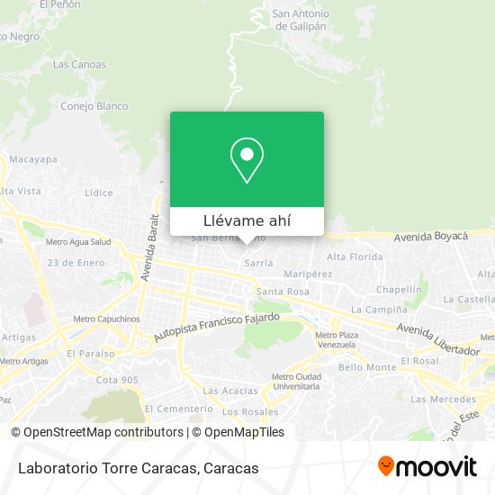 Mapa de Laboratorio Torre Caracas
