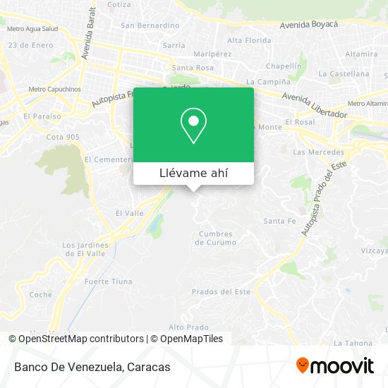 Mapa de Banco De Venezuela