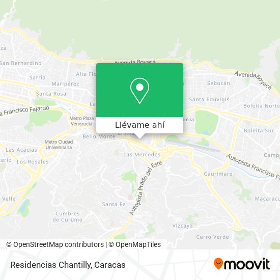 Mapa de Residencias Chantilly