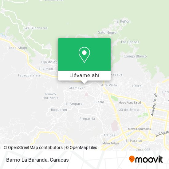 Mapa de Barrio La Baranda