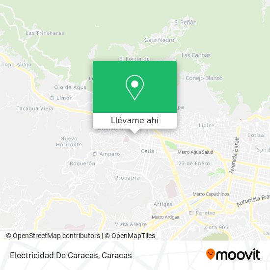 Mapa de Electricidad De Caracas