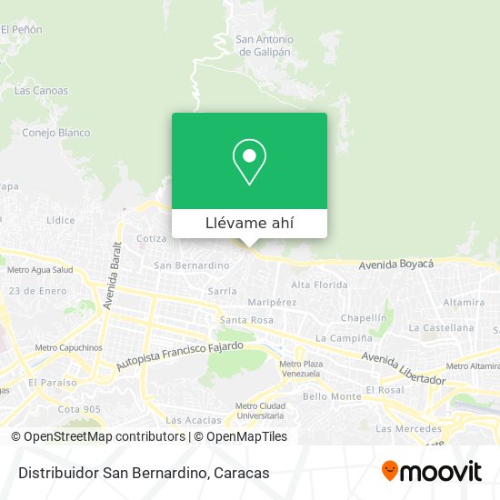 Mapa de Distribuidor San Bernardino