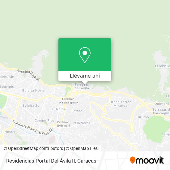 Mapa de Residencias Portal Del Ávila II