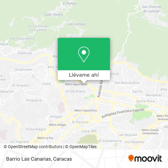 Mapa de Barrio Las Canarias