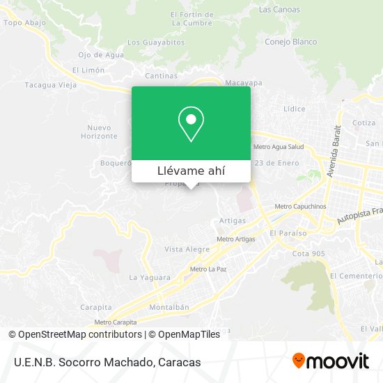 Mapa de U.E.N.B. Socorro Machado