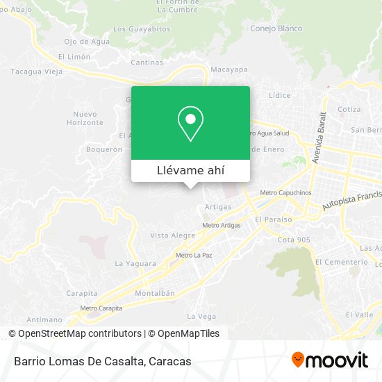 Mapa de Barrio Lomas De Casalta